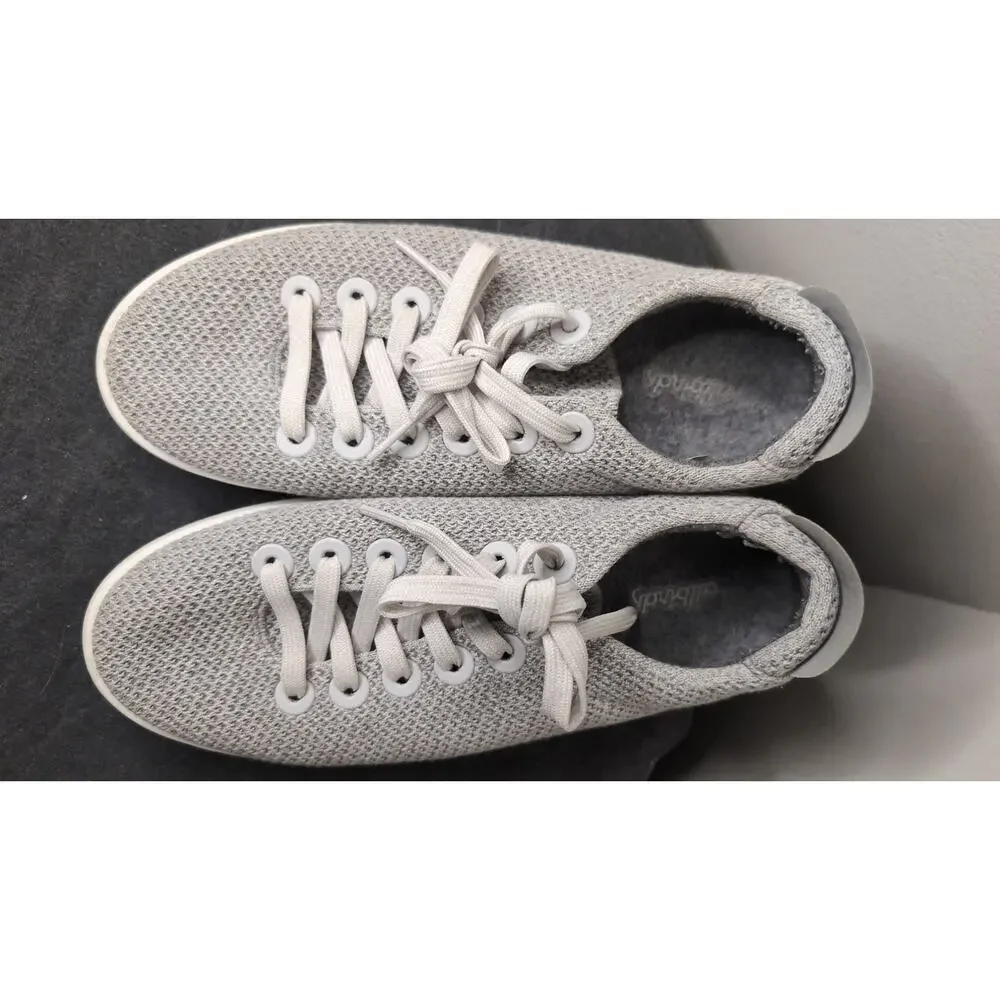 Allbirds Tree Runners Sneakers Gray Knit Lightweight Casual Minimalist